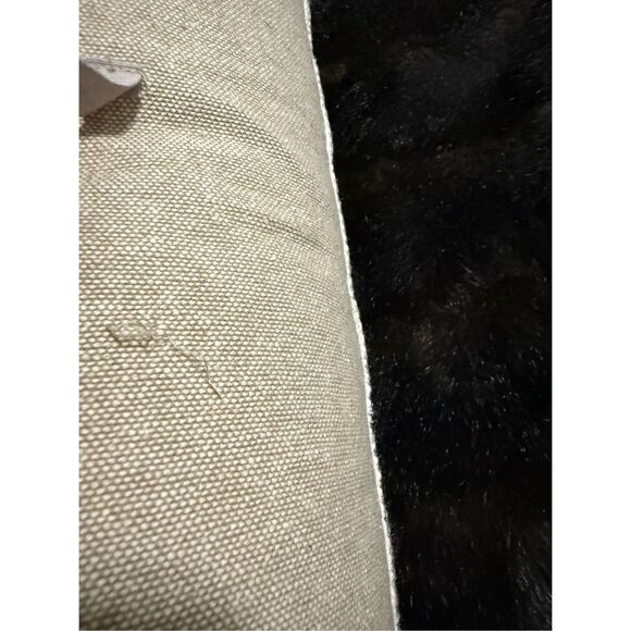 Bloomingville Jiyar Cushion, Black, Cotton lumbar abstract pillow - Picture 3 of 5